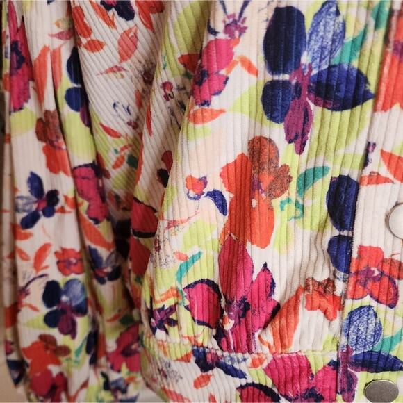 EMILY WONDER THE RAVEN KAT FLORAL CORDUROY JACKET SIZE MED - Picture 2 of 8
